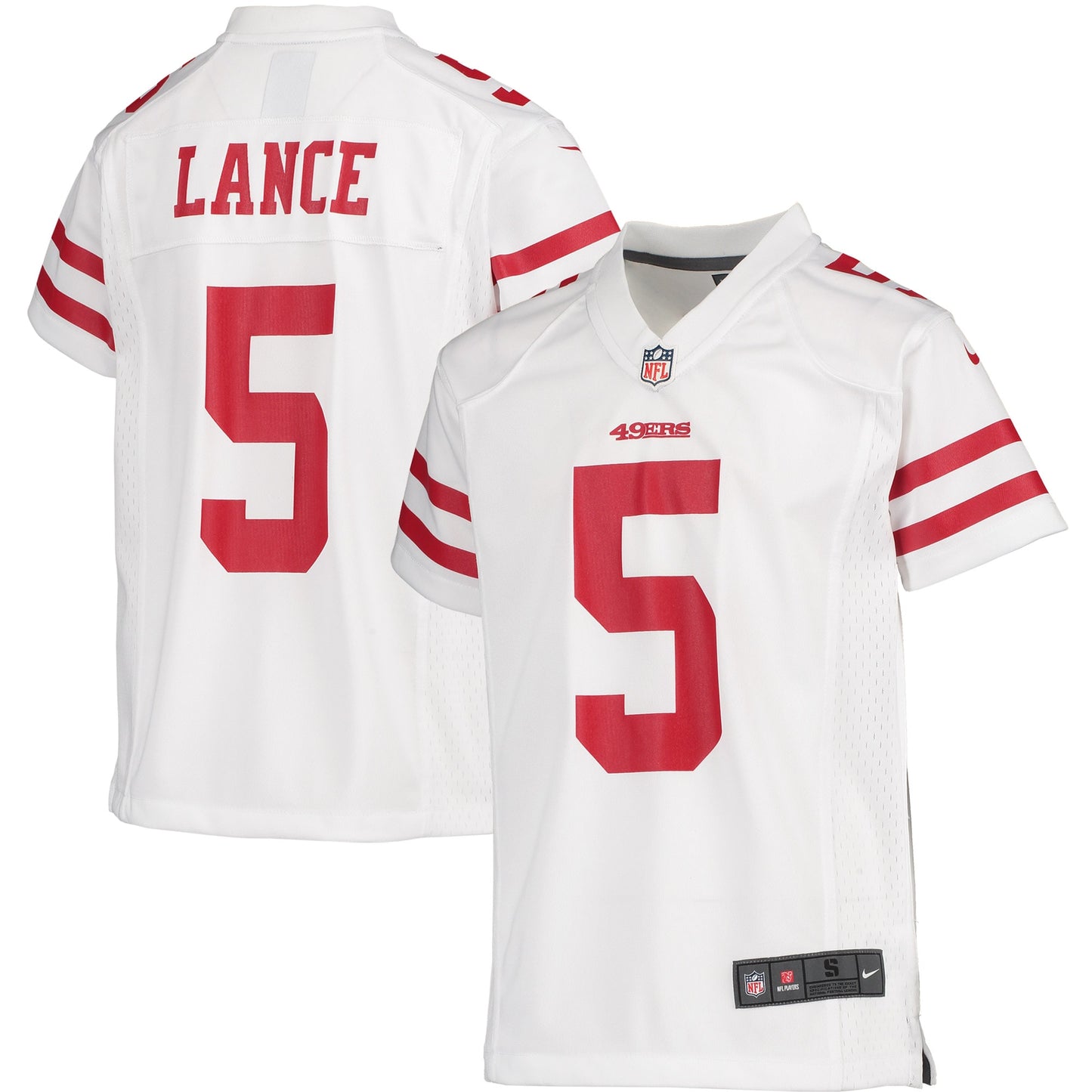 Trey Lance San Francisco 49ers Nike Youth Player Game Jersey - White