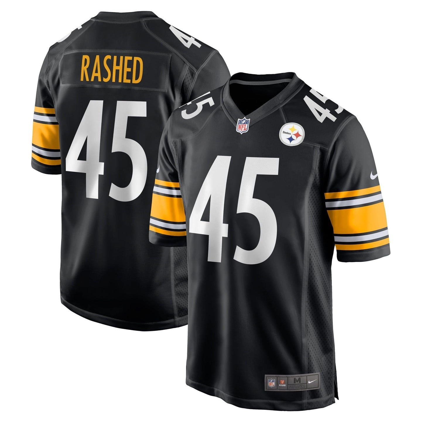 Men's Nike Hamilcar Rashed Jr. Black Pittsburgh Steelers Game Player Jersey