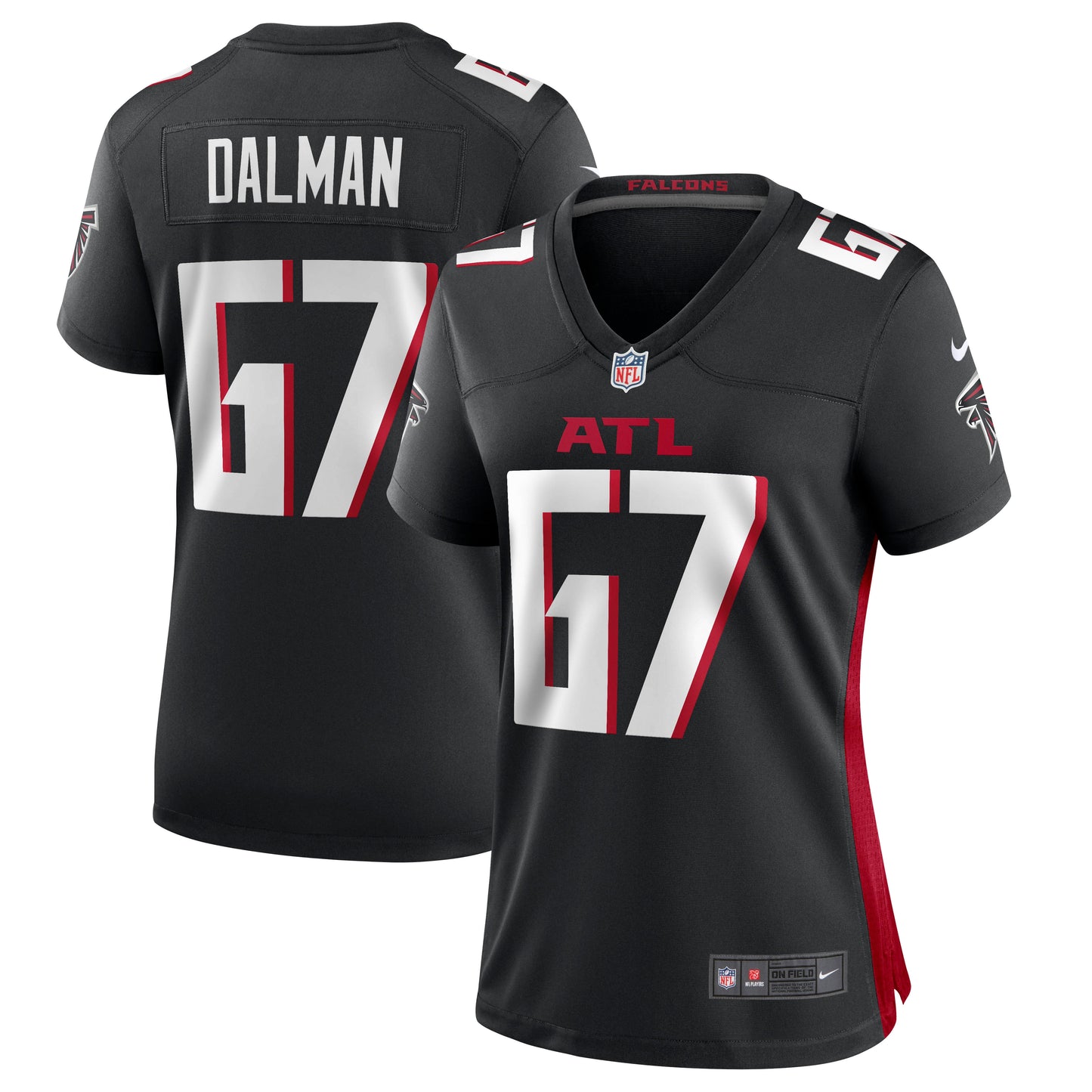 Drew Dalman Atlanta Falcons Nike Women's Game Jersey - Black