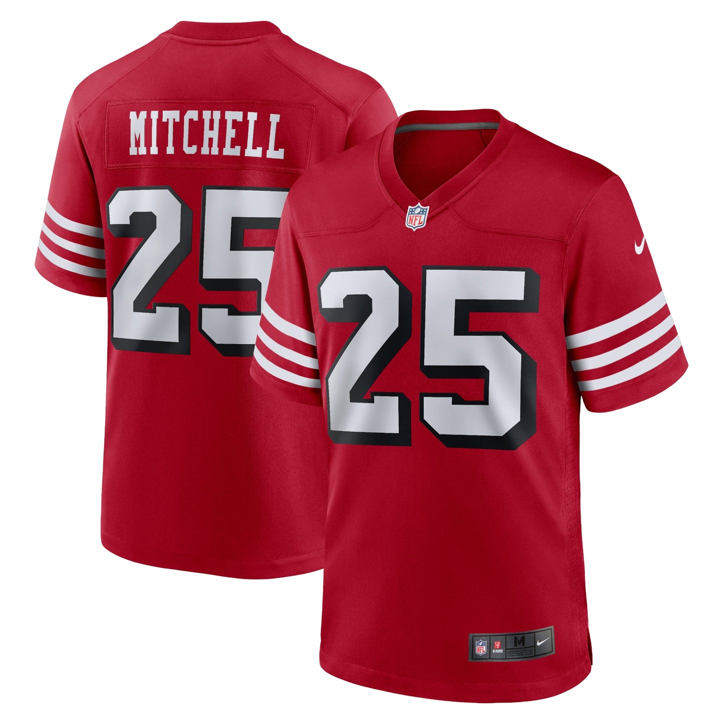 Elijah Mitchell San Francisco 49ers Nike Alternate Team Game Jersey - Scarlet