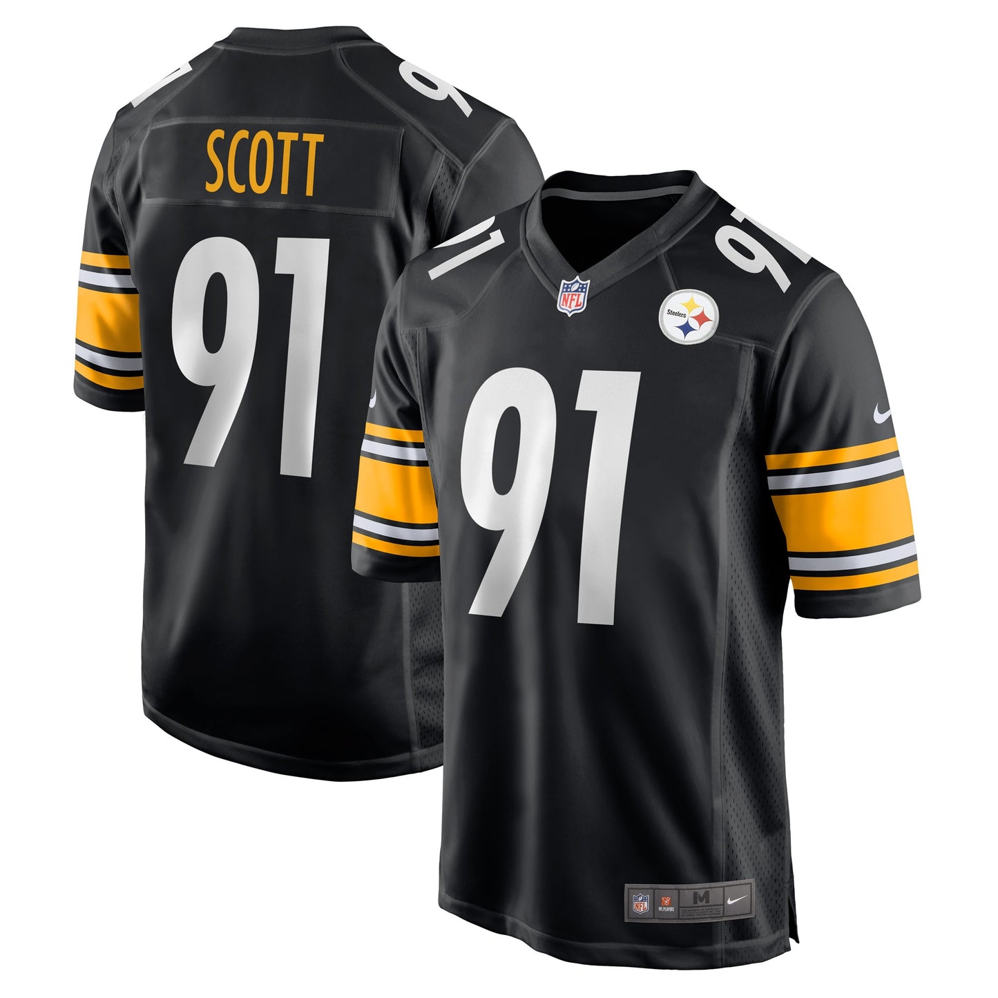 Delontae Scott Pittsburgh Steelers Nike Game Player Jersey - Black